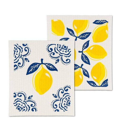 S/2 Sorrento Lemon Dishcloths