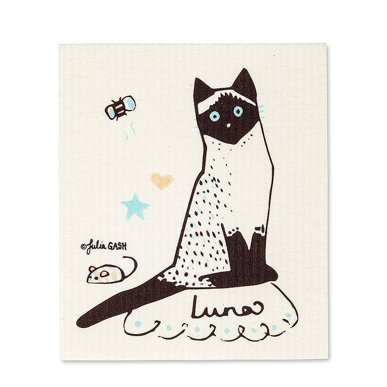 Cats & Names Dishcloths