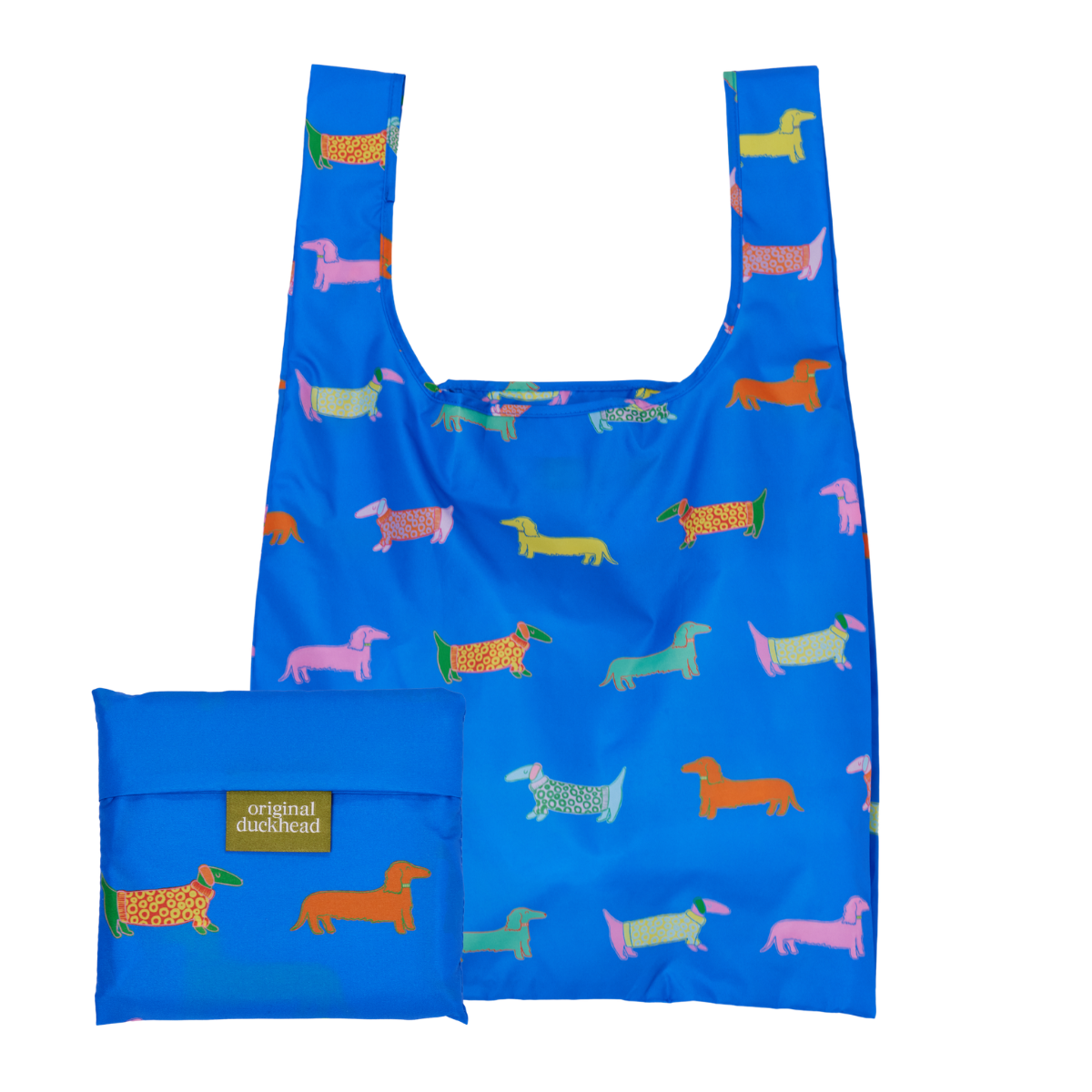 NEW! Multipack - Dogs in Blue & Pink Eco Reusable Bag 6 pcs
