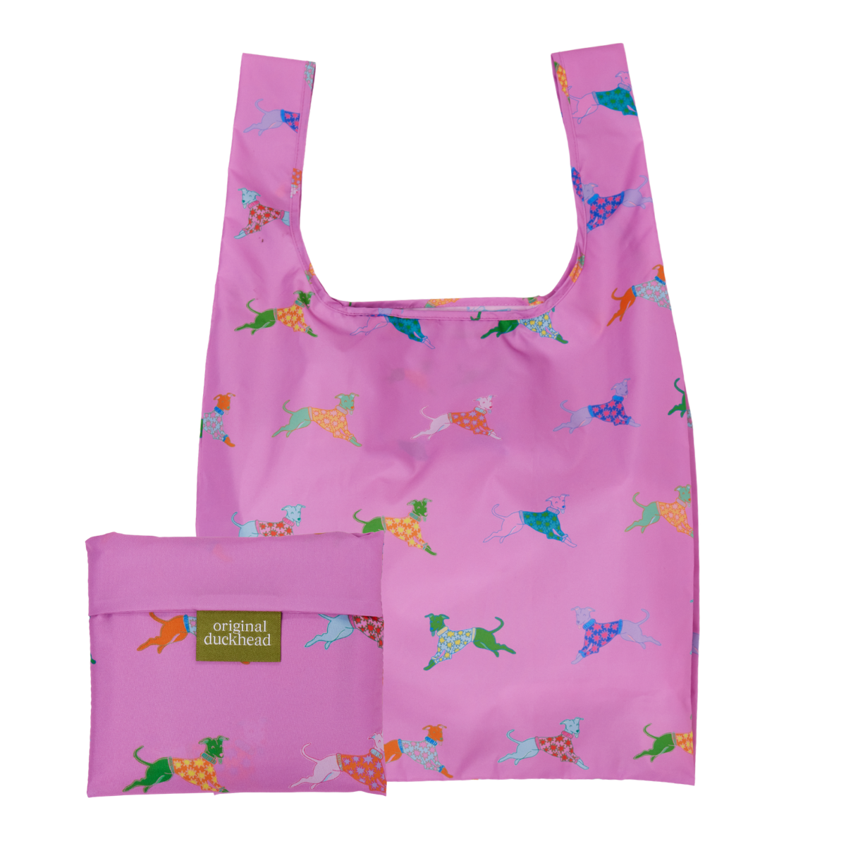 NEW! Multipack - Dogs in Blue & Pink Eco Reusable Bag 6 pcs