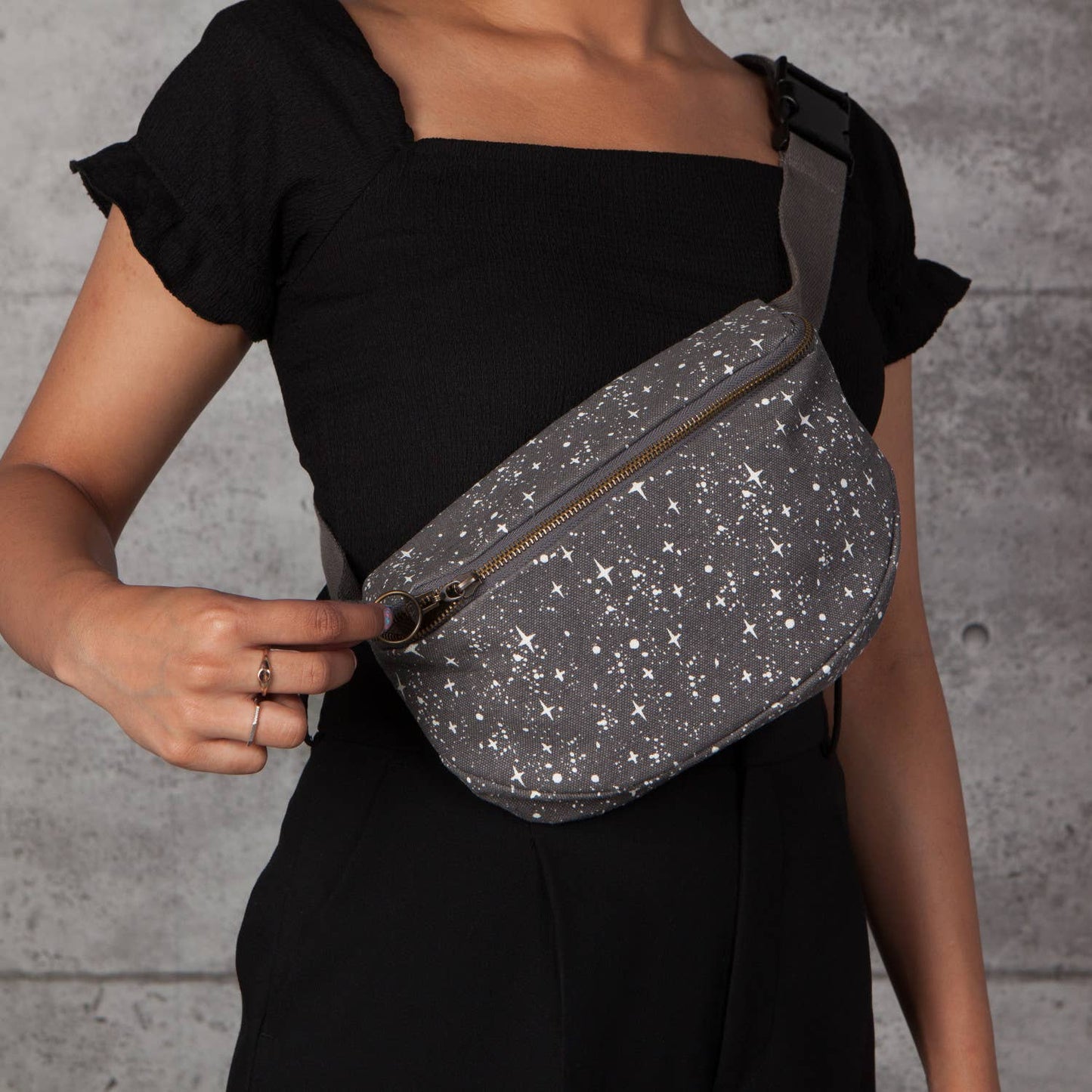 Danica Studio Far And Away Cotton Hip Bag Adjustable Strap