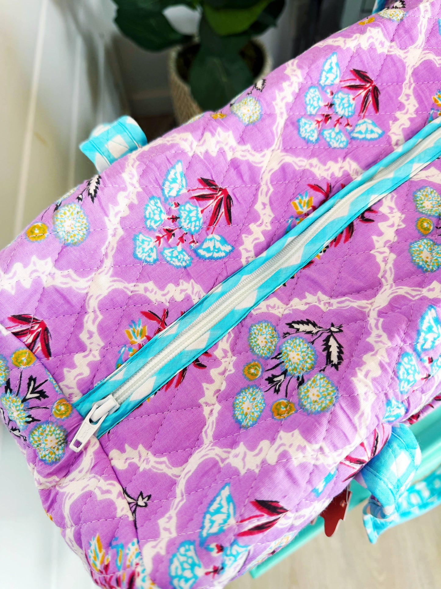 Purple Wildflowers weekender bag
