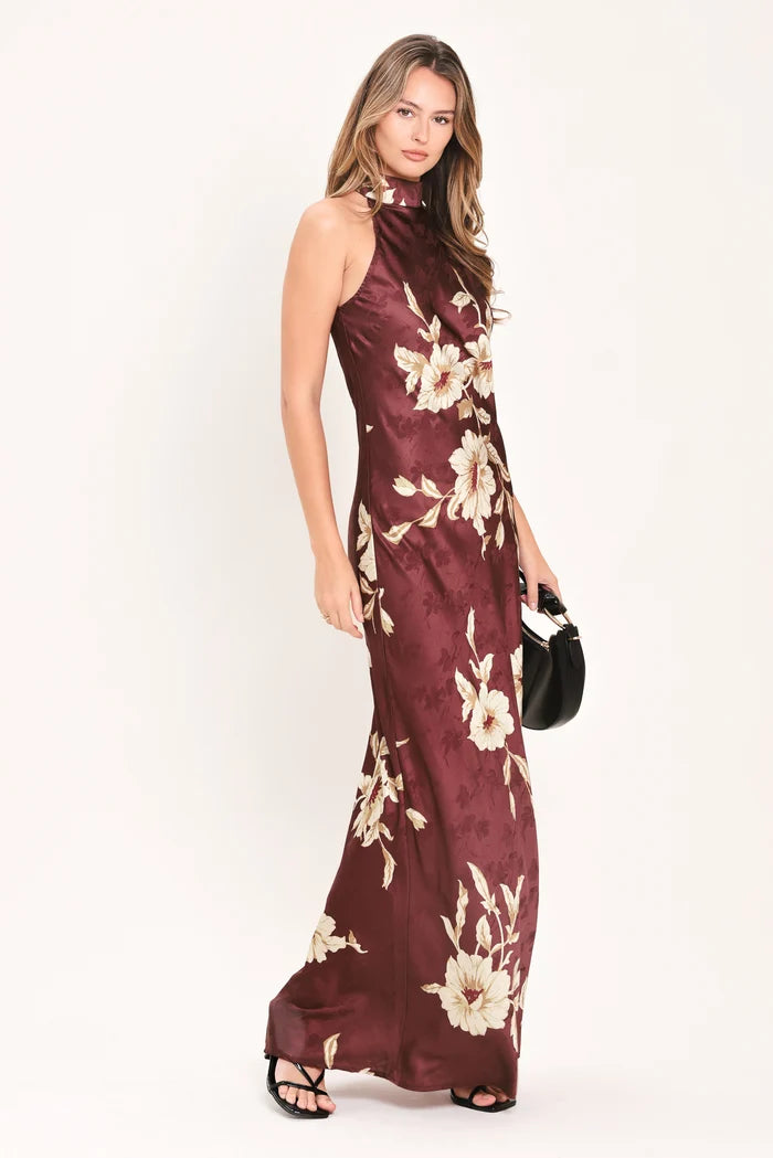 Autumn in Sedona Halter Sheath Dress