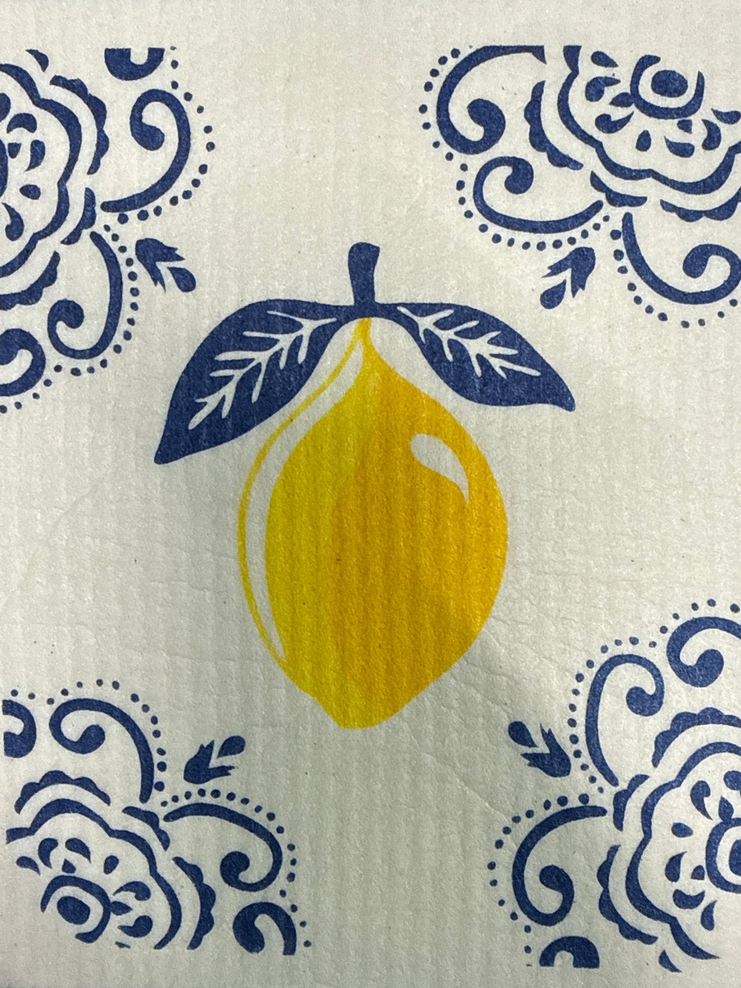 S/2 Sorrento Lemon Dishcloths