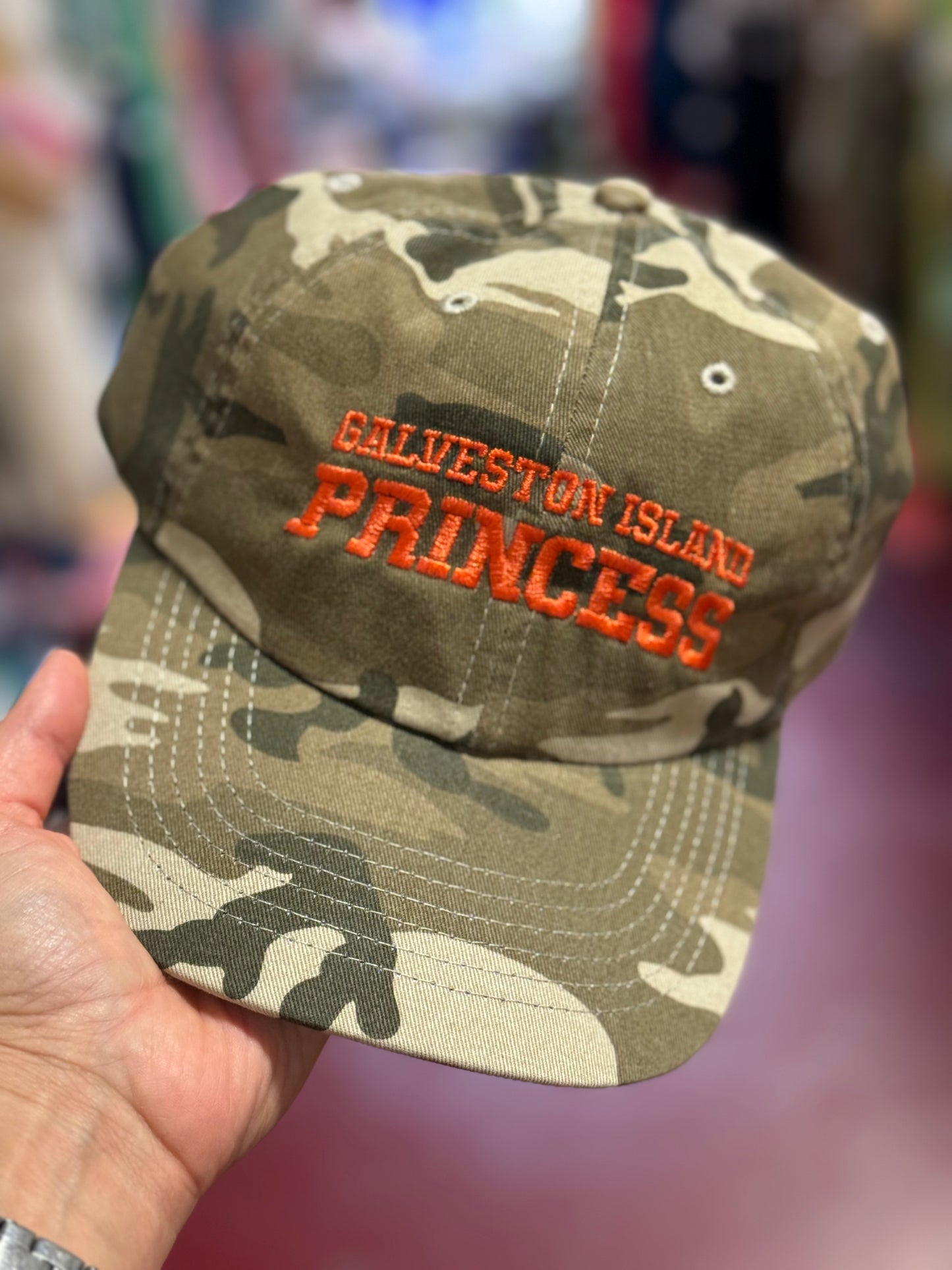 Galveston Island Princess - Camo Hat