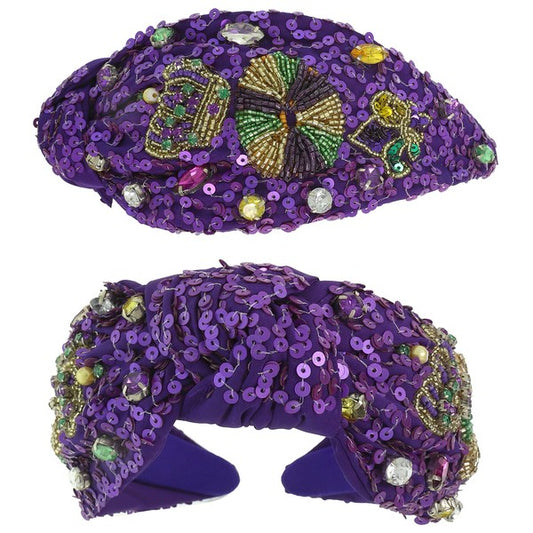 King Cake Headband