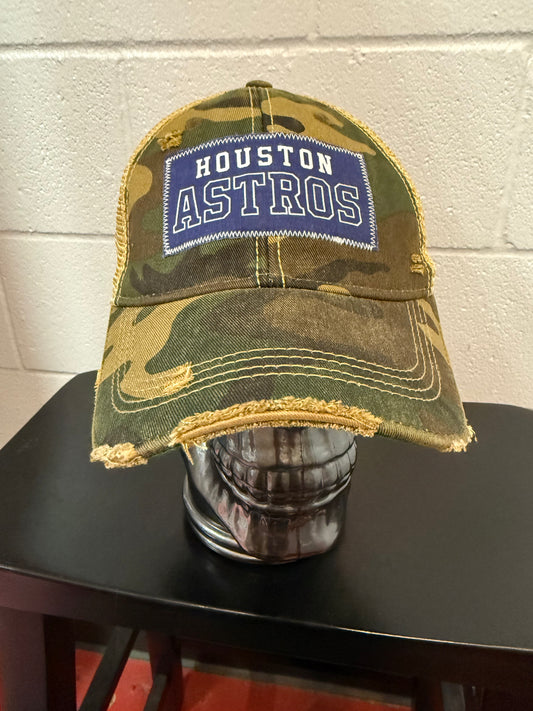 Camo Astros Cap