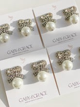 Collette Bow & Pearl Earrings