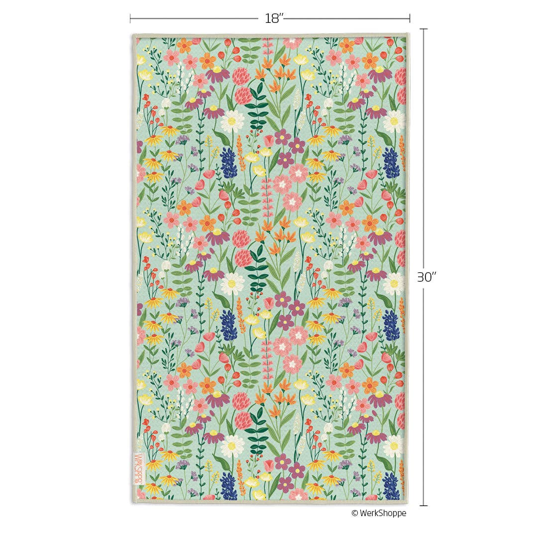 Wildflowers Microfiber Kitchen Towel