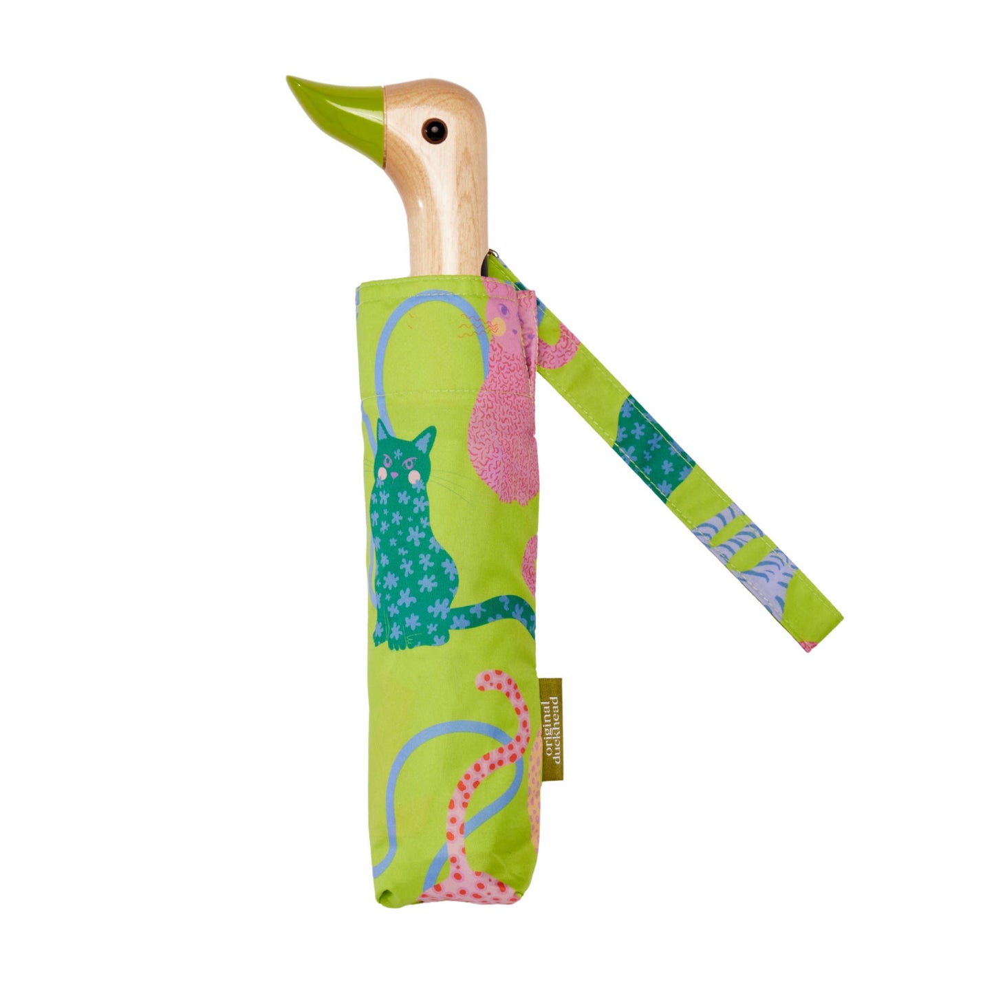 Fuchsia/Lime/Ice Arty Cats Duck Umbrellas