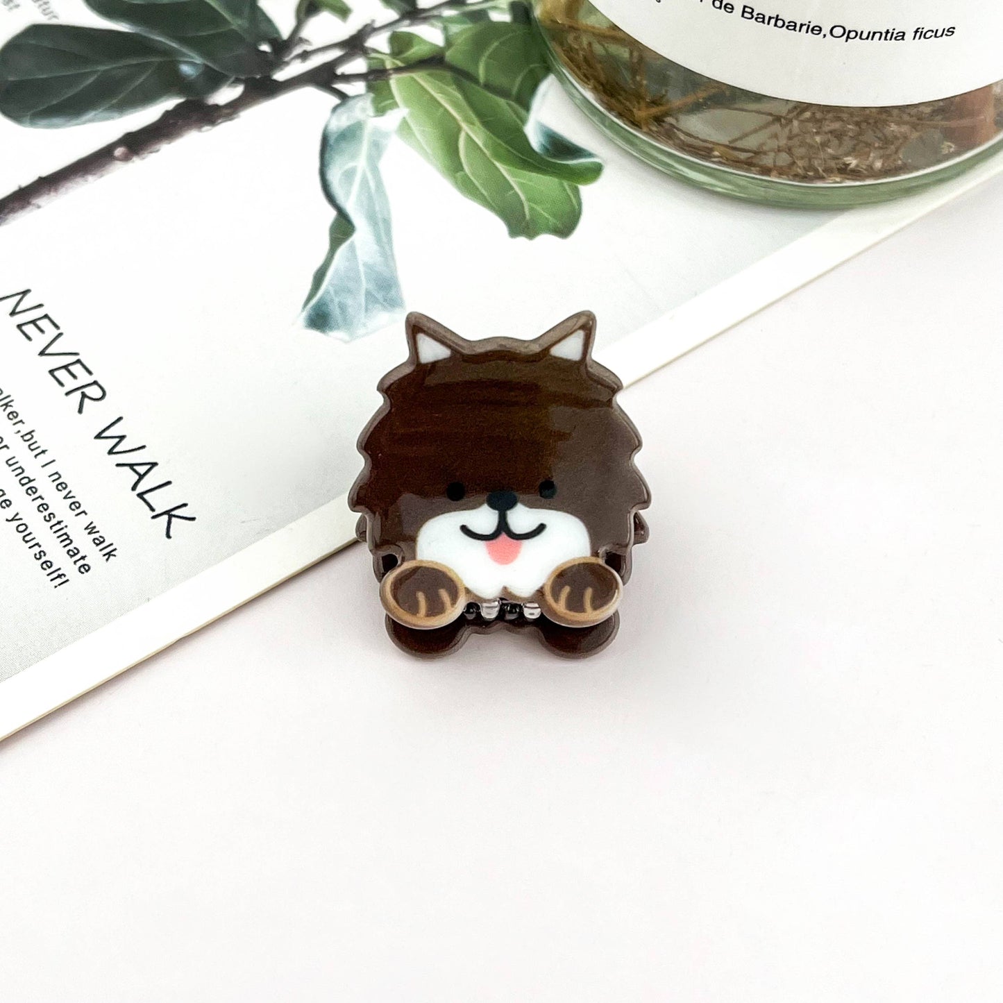 Mini Cute Dog Hair Claw Clip-puppy hair accessory