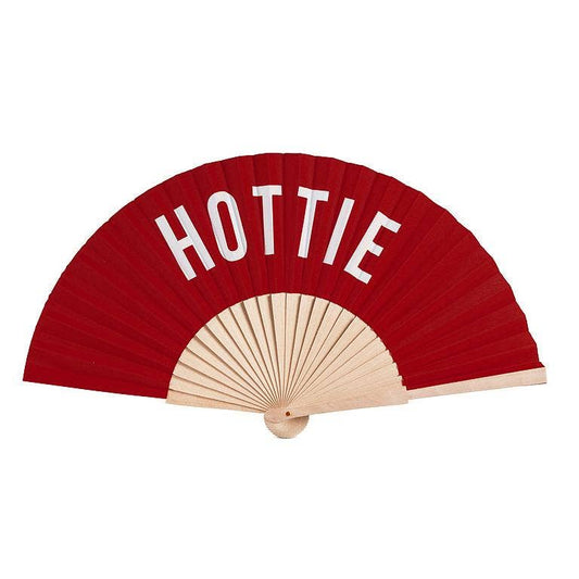 HOTTIE Hand Fan-Red-16"W