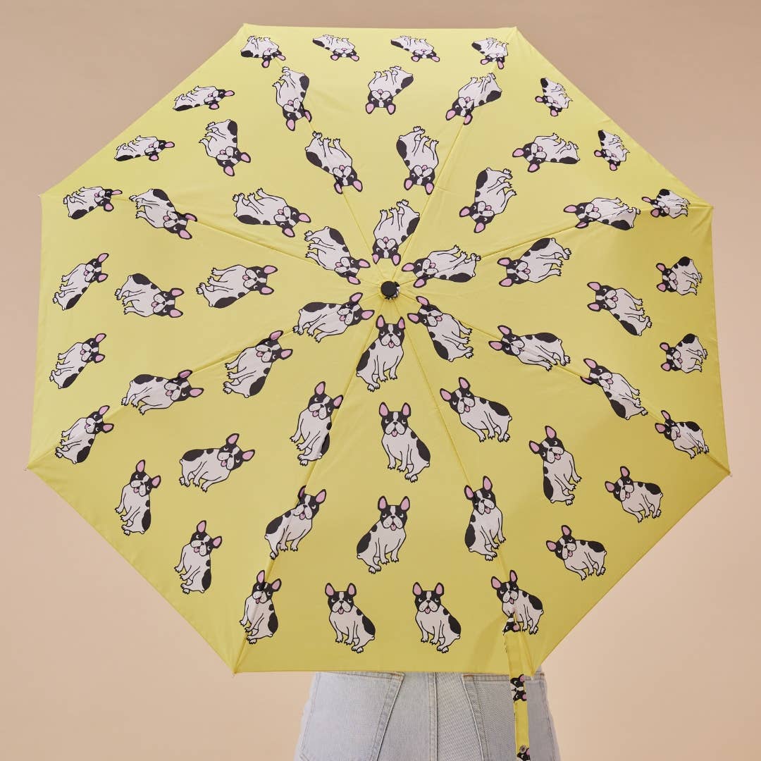 Coucou Suzette Collab - Yellow and Black Frenchie Duck-Head Umbrella