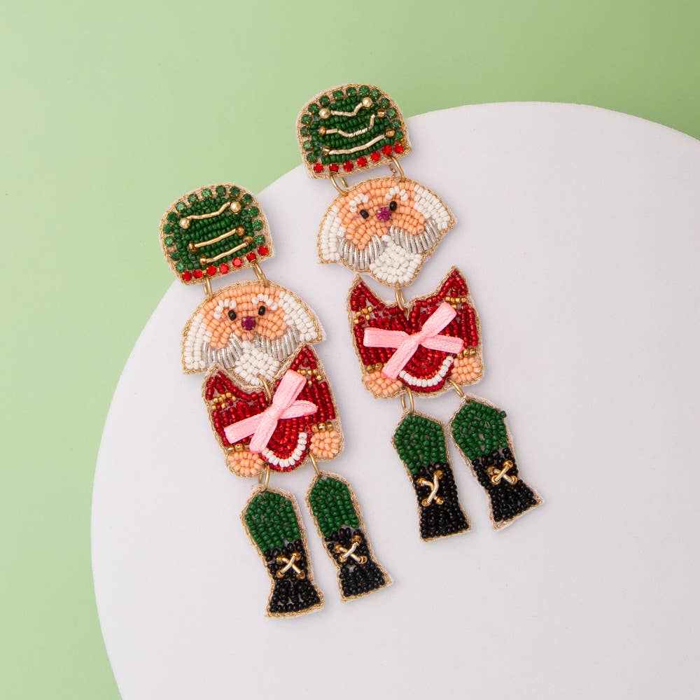 Christmas Theme Holiday Soldier Post Earrings