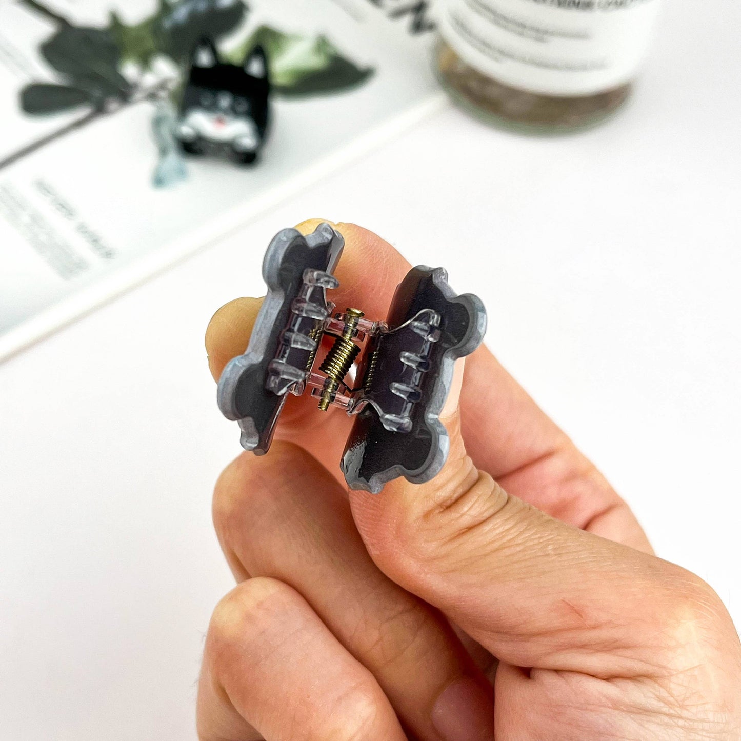 Mini Cute Dog Hair Claw Clip-puppy hair accessory