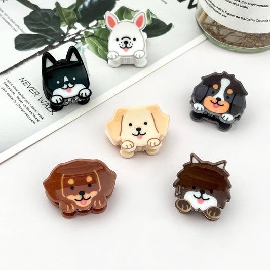 Mini Cute Dog Hair Claw Clip-puppy hair accessory