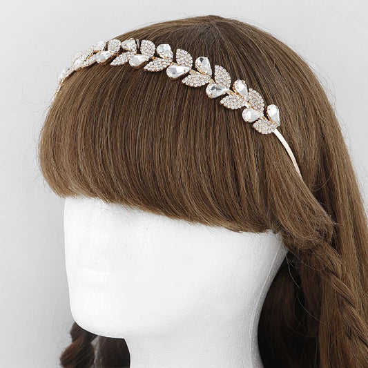 Jeweled Greek Leaf Headband