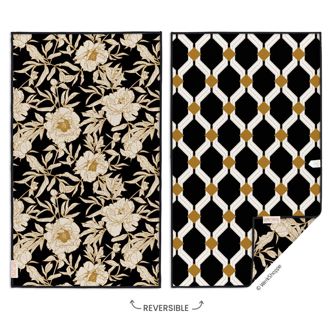 Ivory Roses Microfiber Kitchen Towel