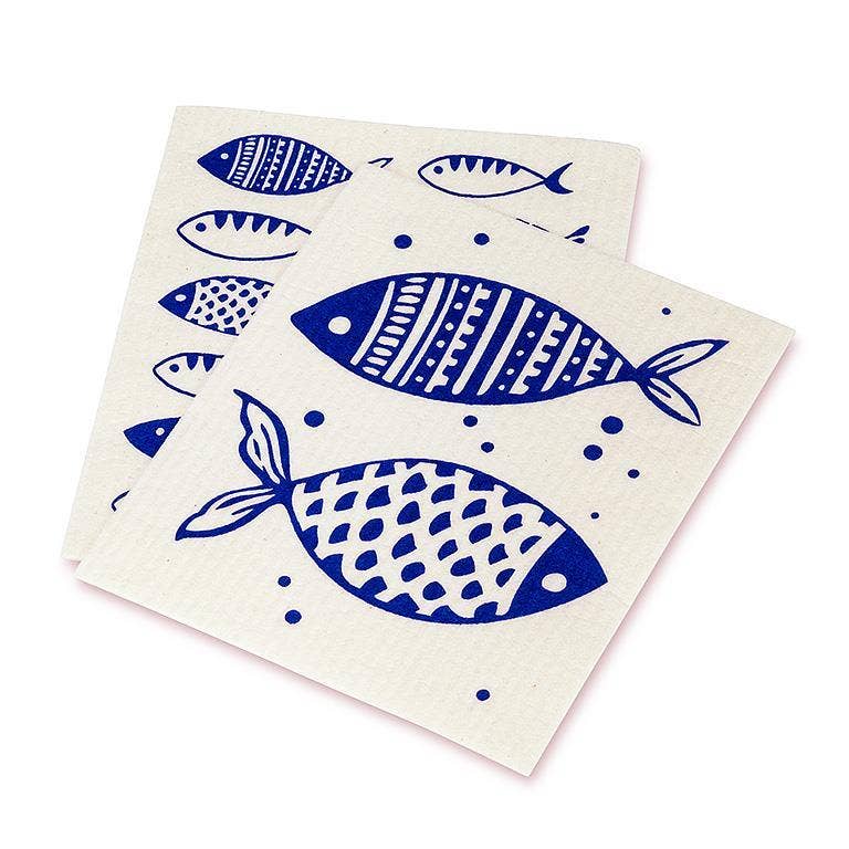 Blue Fish Dishcloths