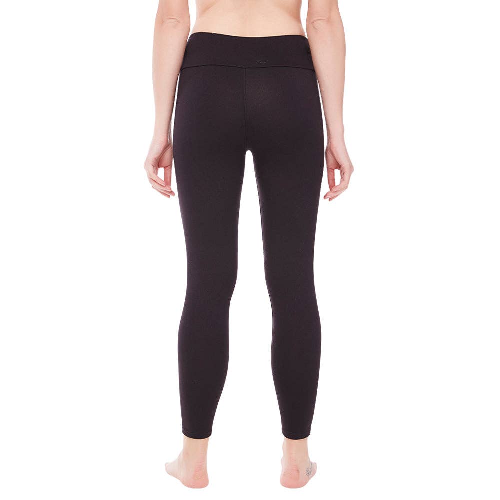 Black Cat Solid Leggings