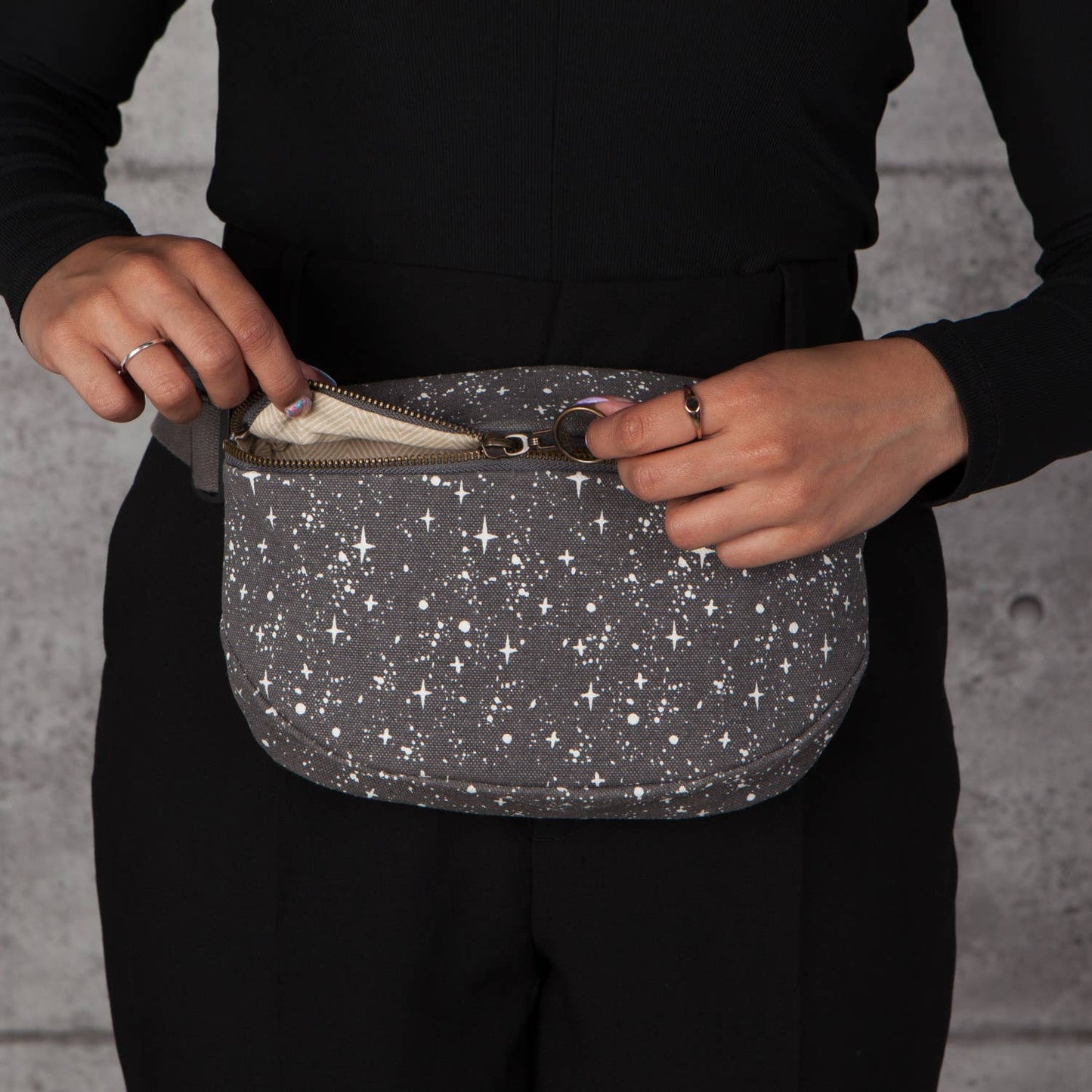 Danica Studio Far And Away Cotton Hip Bag Adjustable Strap