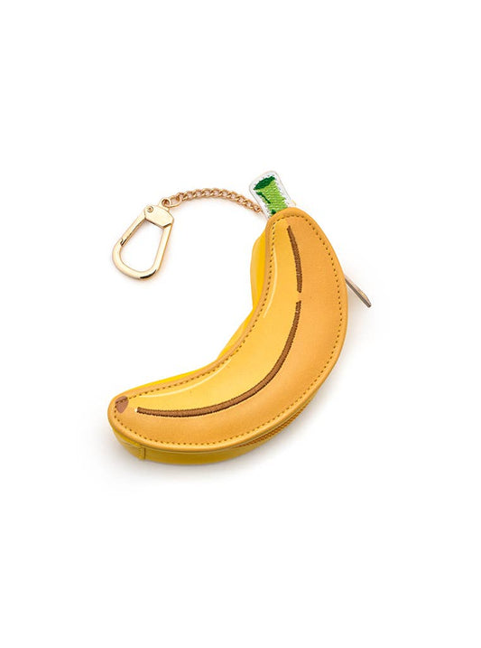 2-in-1 Bag Charm & Reusable Shopper Bag - Ripe Yellow Banana