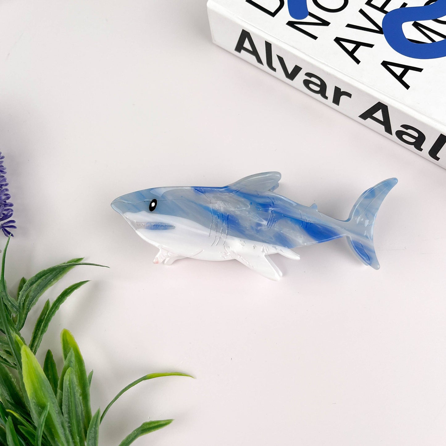 Marine environmentally friendly acetate shark Hair Claw Clip