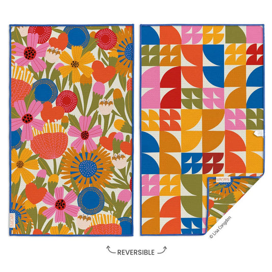 Jolies Fleurs Microfiber Kitchen Towel