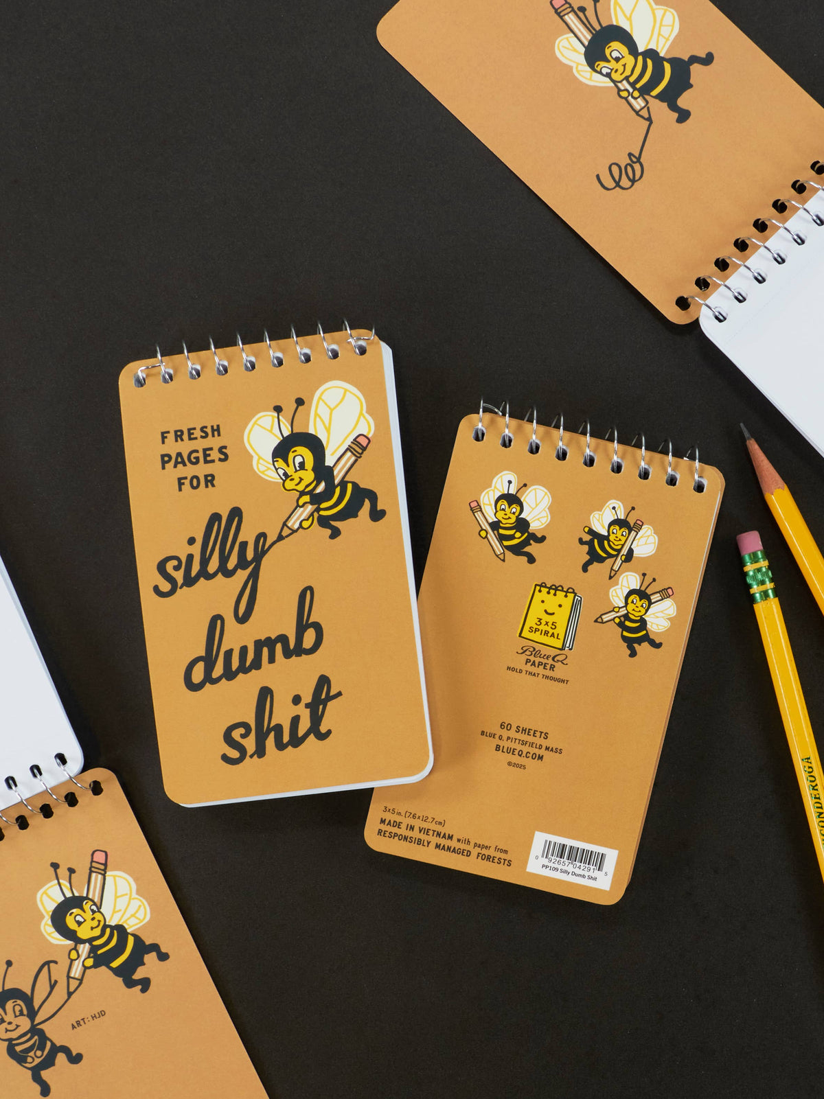 Silly Dumb Shit 3x5 Spiral Notebook