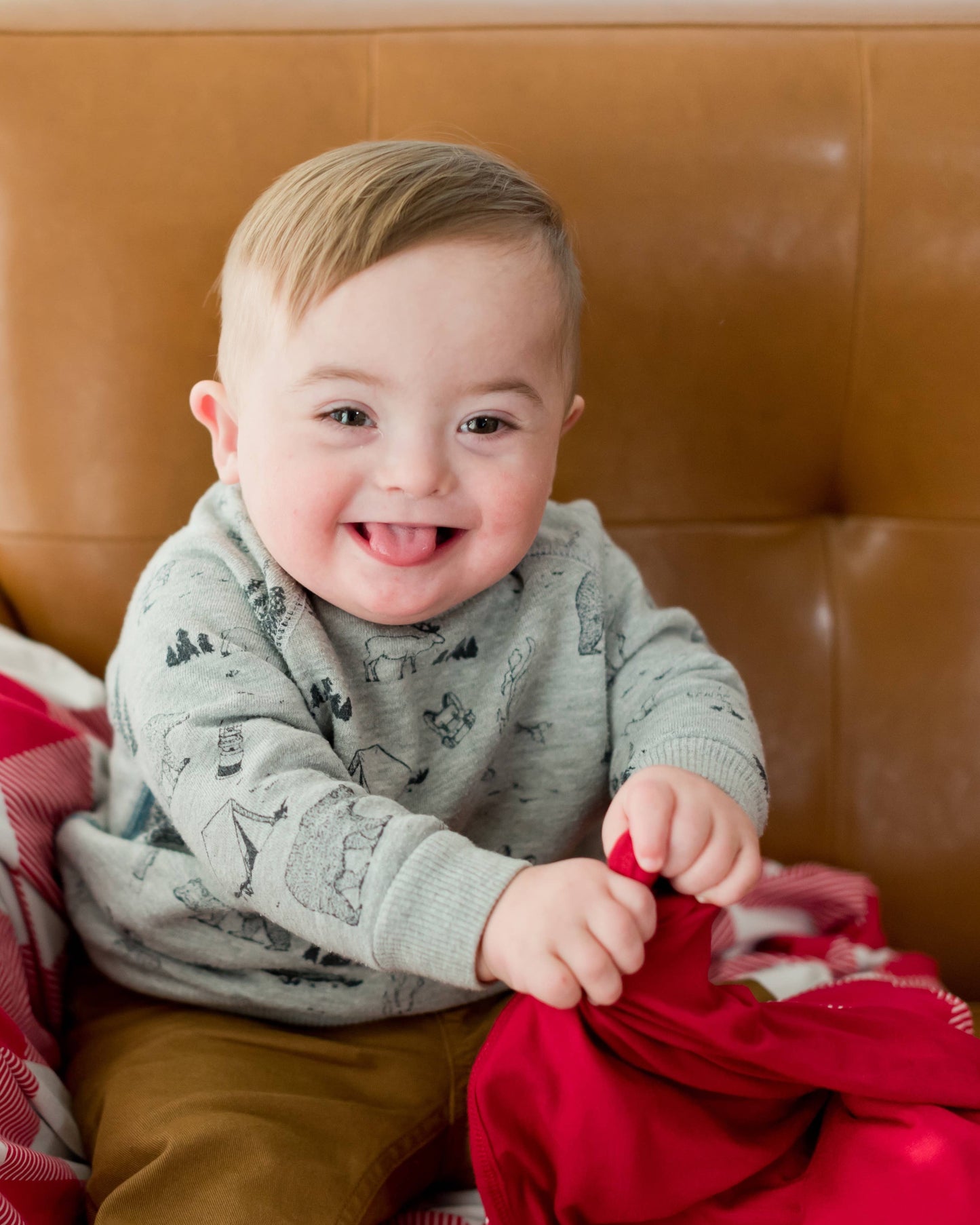 Red & White Buffalo Plaid Blanket