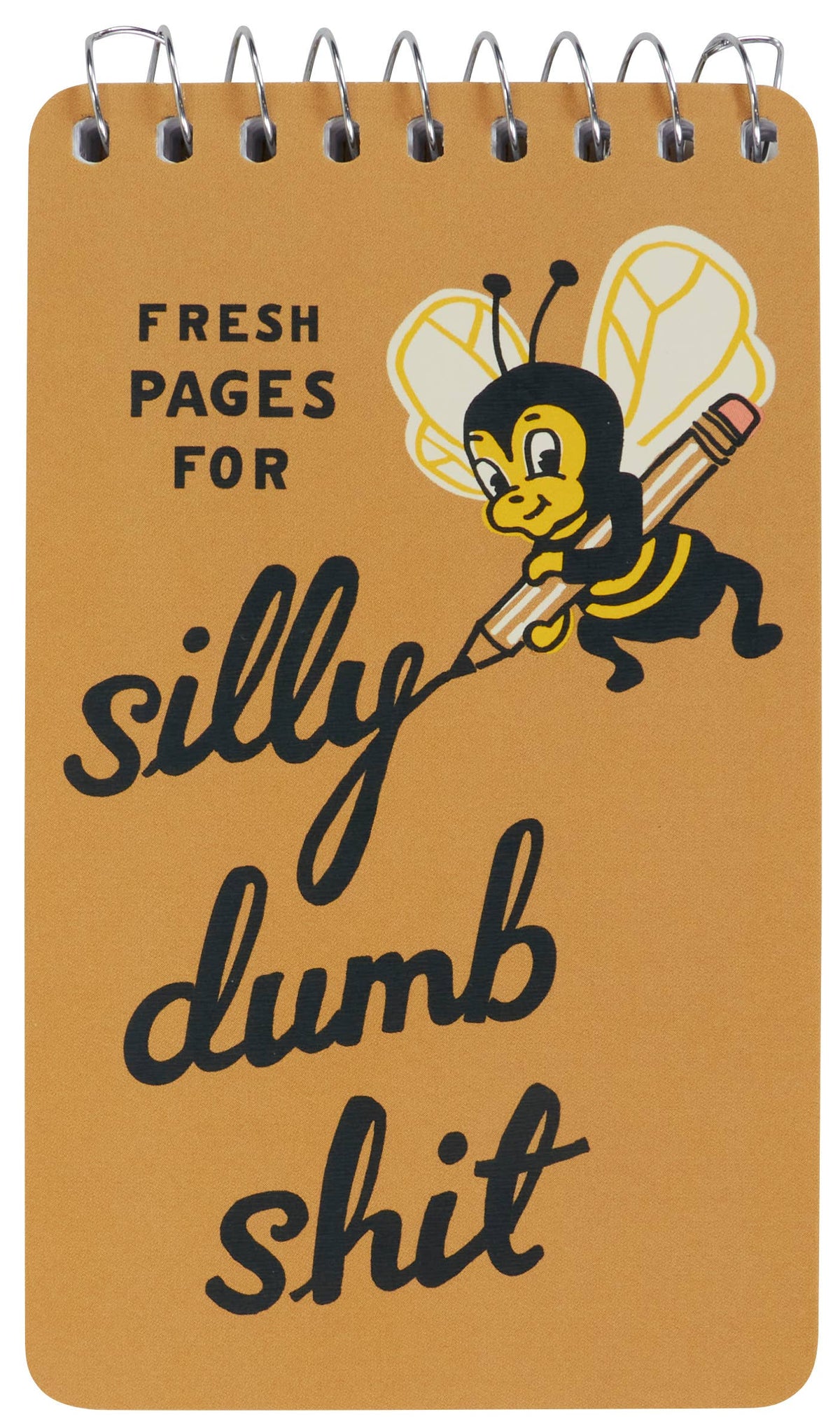 Silly Dumb Shit 3x5 Spiral Notebook