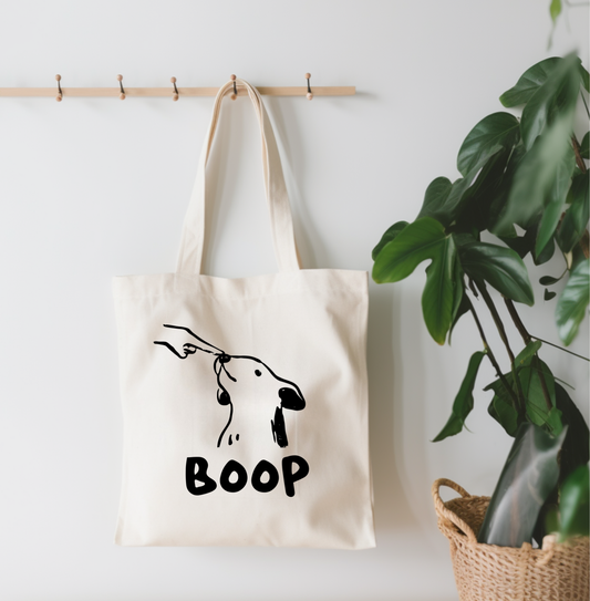 Boop Dog Canvas Tote Bag