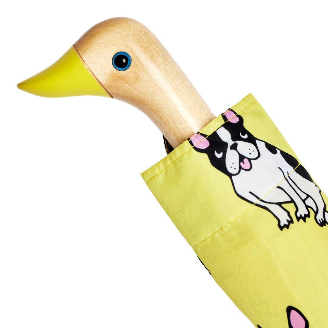 Coucou Suzette Collab - Yellow and Black Frenchie Duck-Head Umbrella