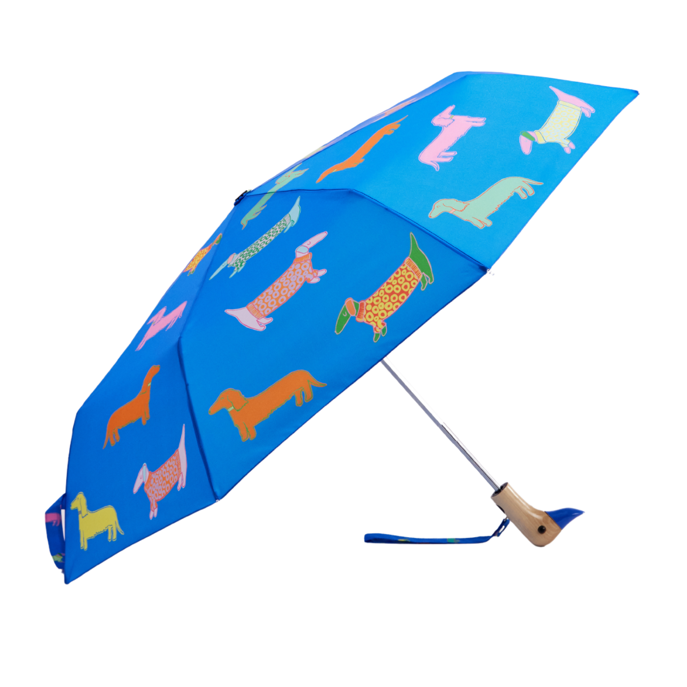 NEW! Dogs in Blue Dachshund Eco-friendly Duckhead Umbrella
