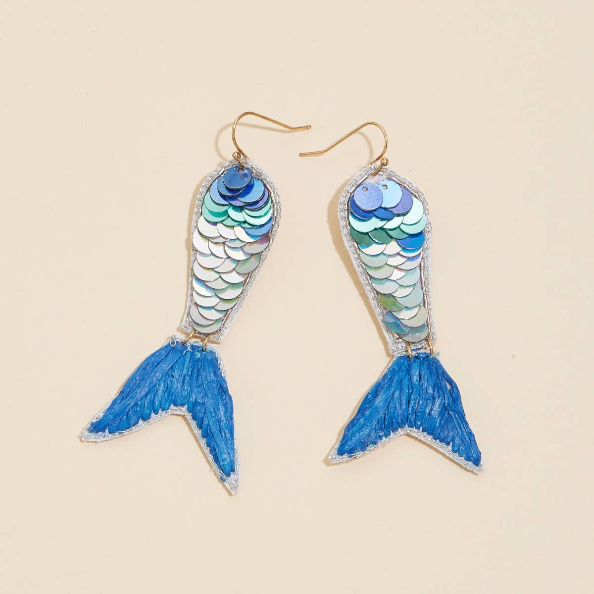 Mermaid Tail Sequined Earrings