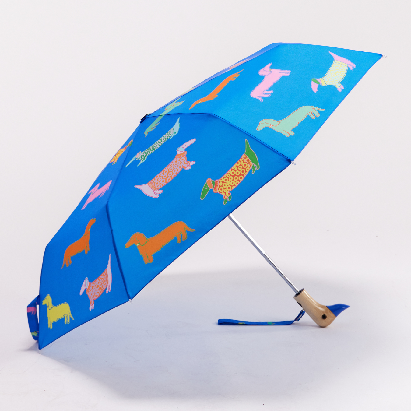 NEW! Dogs in Blue Dachshund Eco-friendly Duckhead Umbrella