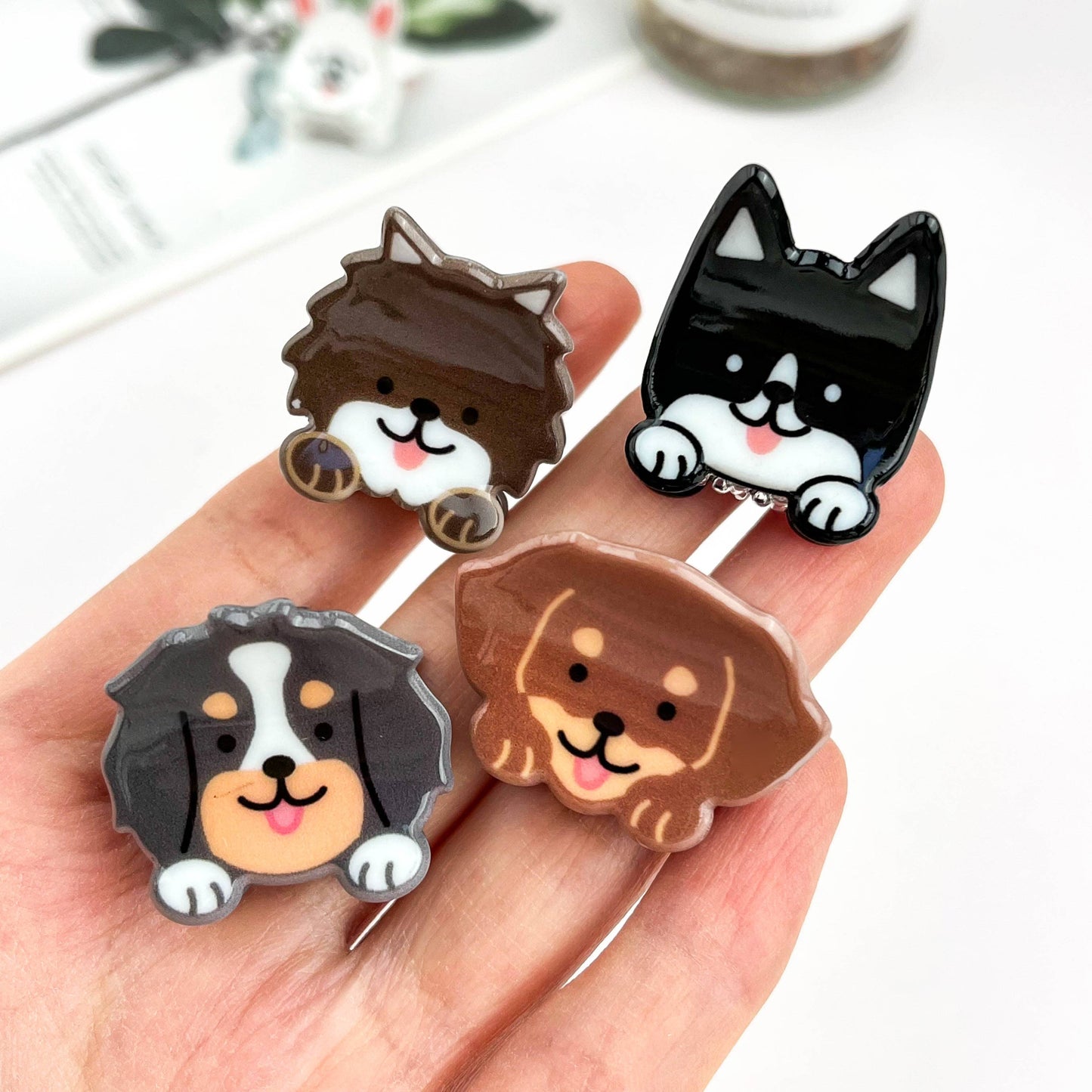 Mini Cute Dog Hair Claw Clip-puppy hair accessory